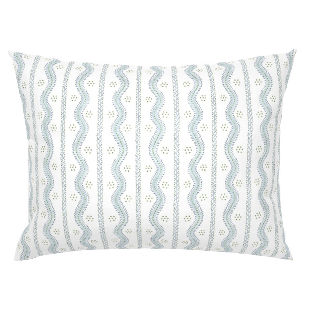 Misty Floral Vine Comfort Pillow
