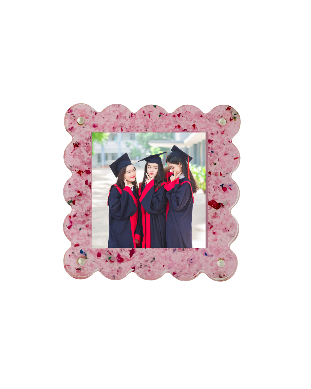 Confetti Scalloped Acrylic Frame