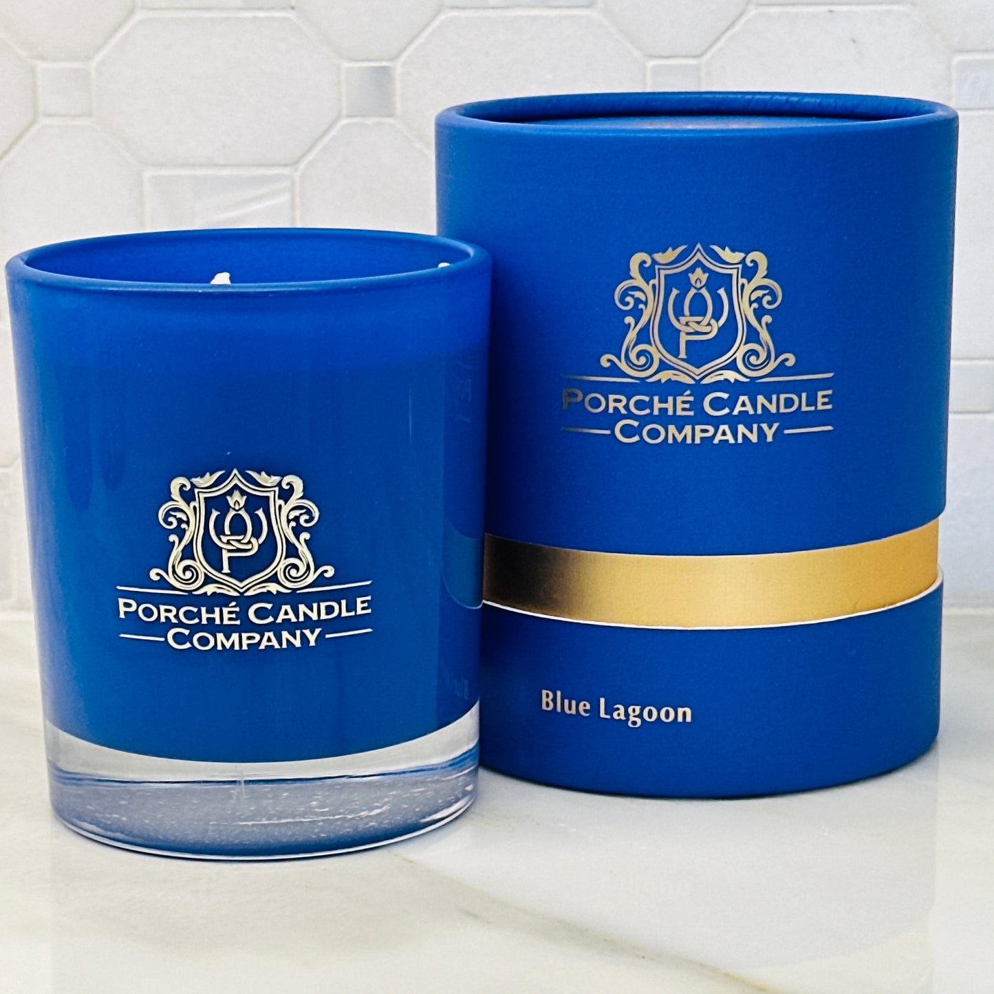 Blue Lagoon Candle & Matches Gift Set