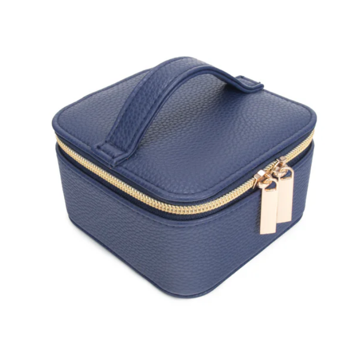 Travel Jewelry Case Navy