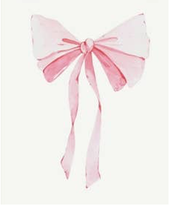 Pink Bow Framed Print